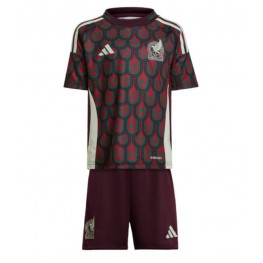 Mexico Thuis tenue Kids Copa America 2024 Korte Mouw (+ Korte broeken)